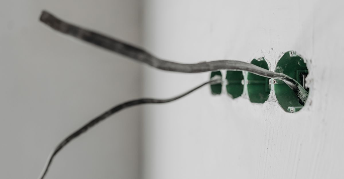 Electrical wiring inside a wall