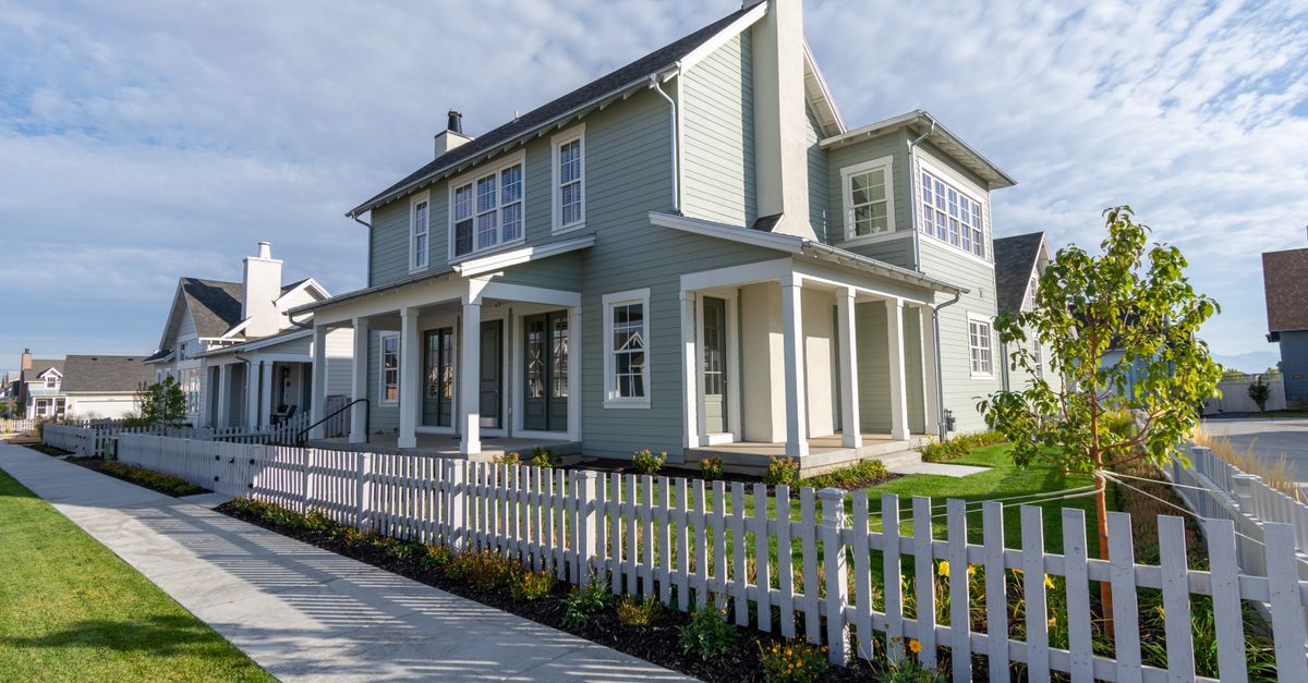 A vinyl fence panel