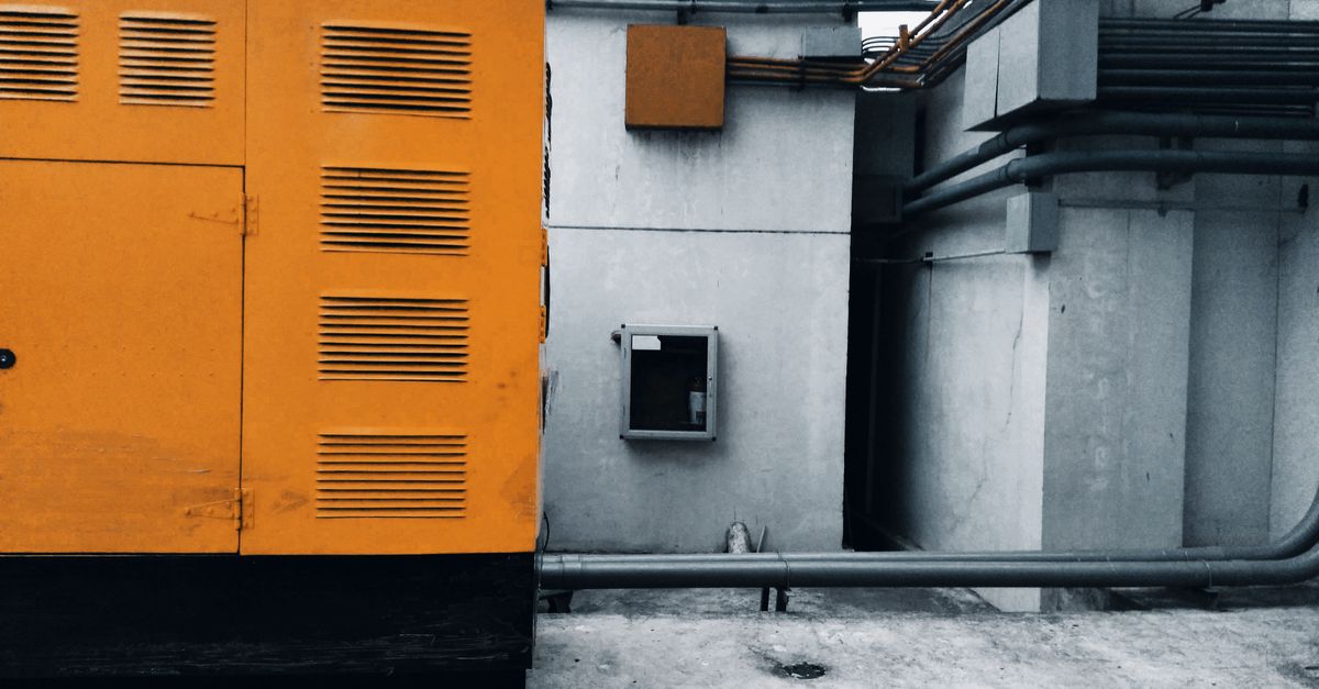A residential backup generator