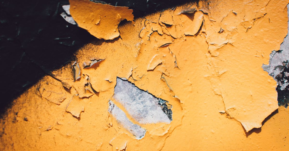 Close-up of peeling paint