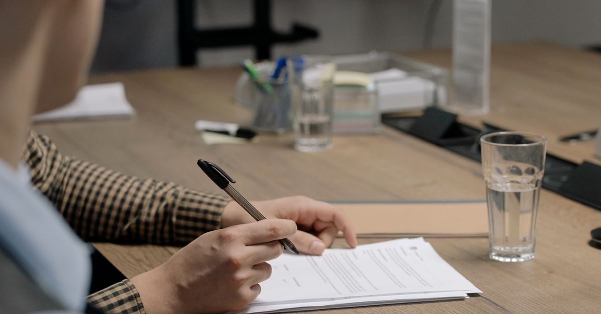 Service paperwork on a desk