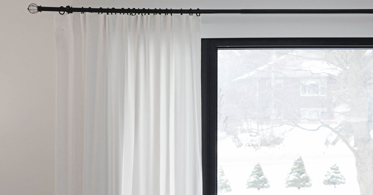A clean, tidy home interior in winter