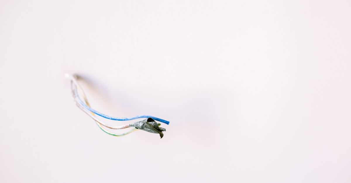Exposed home wiring in need of repair