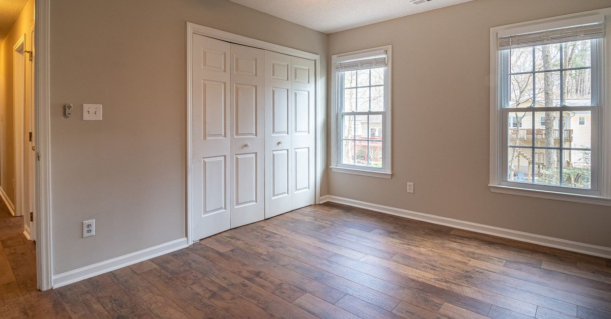 A home flooring renovation in progress