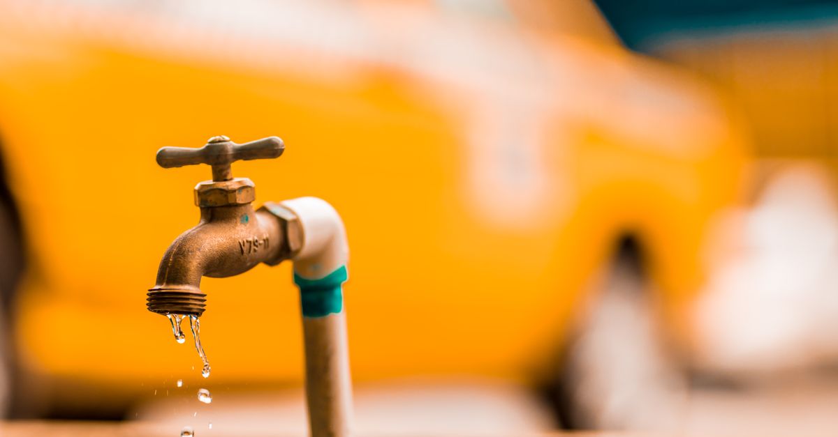 An outdoor faucet with pipe insulation